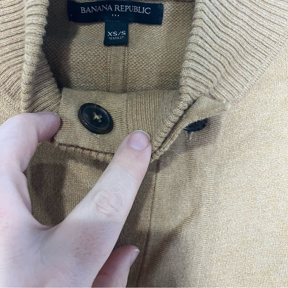 Banana‎ Republic factory sweater cape open front caramel color size XS/S - Picture 6 of 9